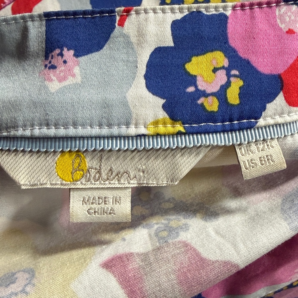 Boden Colorful Floral Mini Dress - Picture 8 of 11